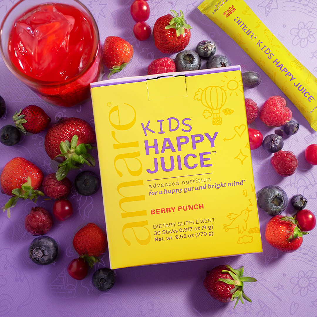 Kids Happy Juice by Amare: A Fun and Natural Way to Support Children’s Mental Wellness.